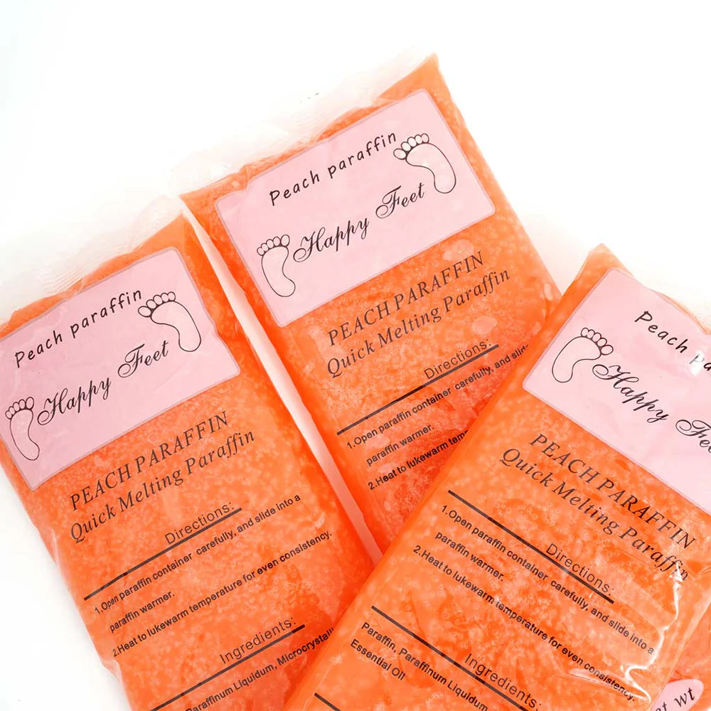 Paraffin wax (quick melt) peach (3 or 6 bricks)